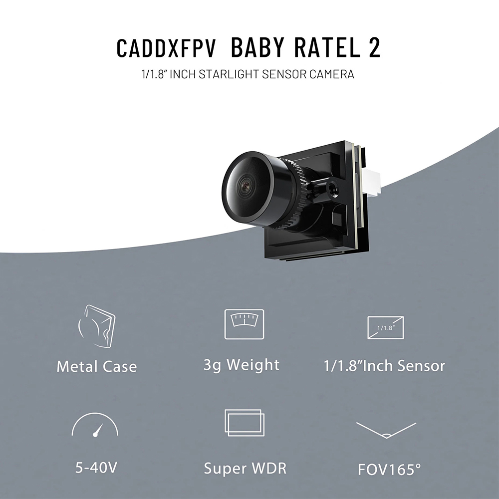 CADDX Mikro FPV Kamera Ratel 2 - Drone Racing Camera incelemesi ve fiyatı