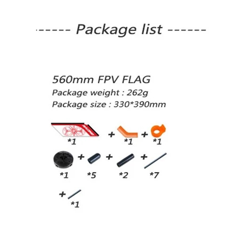 LDARC 560mm FPV Freestyle açık - Drone Racing Flag incelemesi ve fiyatı